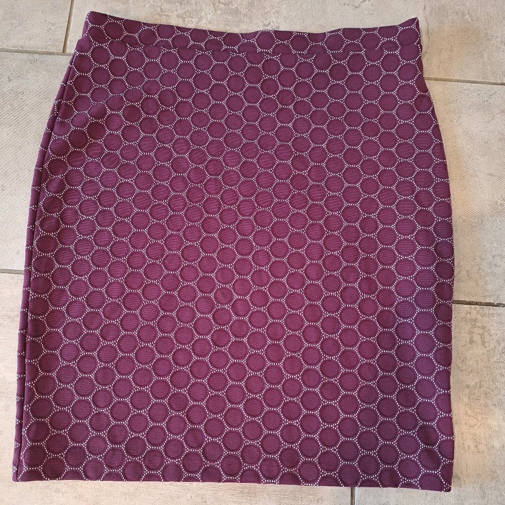 Leota Pencil Skirt‎ in Purple  size XL